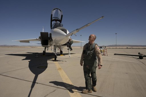 NASA Test Pilot Inspects New Shock-Sensing Probe Ahead of Calibration Flight