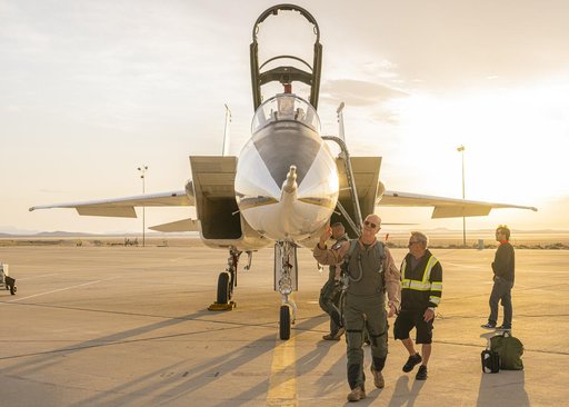 NASA Test Pilot Prepares for Rehearsal Flight