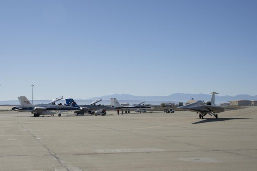 X-59 Taxis to NASA’s Armstrong Flight Research Center