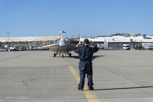 X-59 Taxis to NASA’s Armstrong Flight Research Center