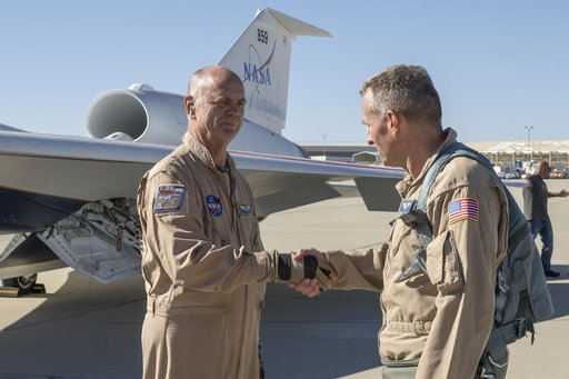 NASA X-59 Chase Pilot Congratulates Aircraft Pilot After Historic First Flight