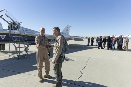 NASA X-59 Chase Pilot Congratulates Aircraft Pilot After Historic First Flight