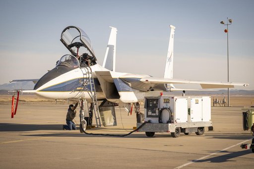 NASA Ground Crew Prepares Wing Model Ahead of High-Speed Taxi Test