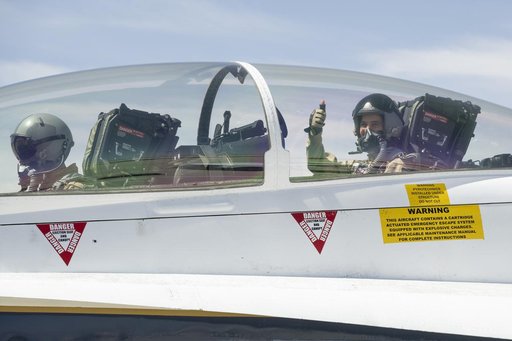 Sarah D'Souza Administrator Award F-18 Flight