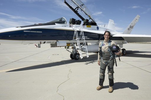 Sarah D'Souza Administrator Award F-18 Flight