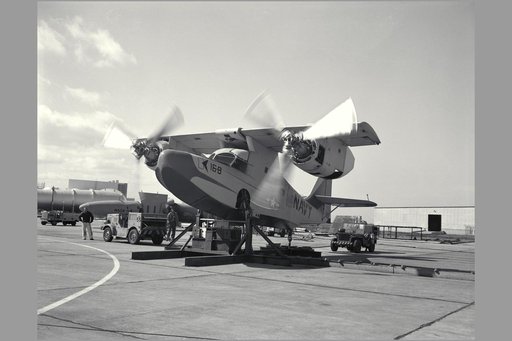 Kaman K-16-B tilt wing aircraft.