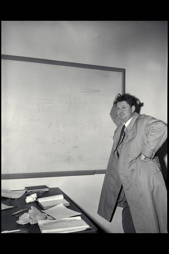 Harvey Allen at the board.
