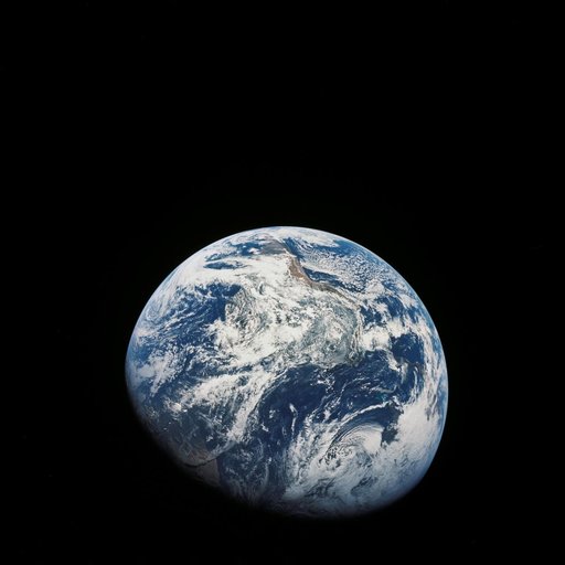 Entire Western Hemisphere visible from Apollo 8 spacecraft