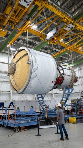 NASA SLS Upper Stage Prepped for Shipment to Space Coast