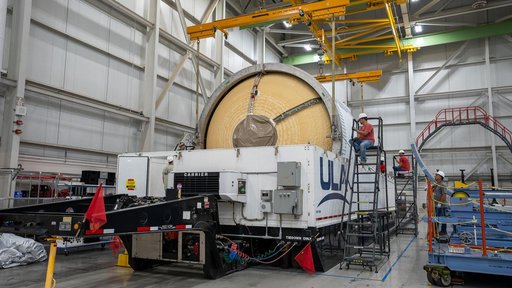 NASA SLS Upper Stage Prepped for Shipment to Space Coast