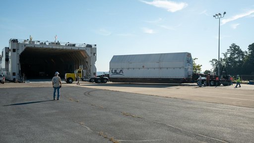 NASA SLS Upper Stage Prepped for Shipment to Space Coast
