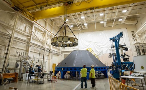 SLS Payload Adapter Manufactured, Prepared for Testing at NASA Marshall