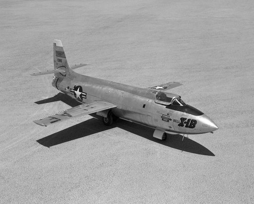 Bell X-1B fitted with a reaction control system on the lakebed