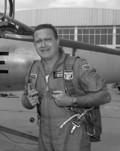 John McKay after flight in F-104B