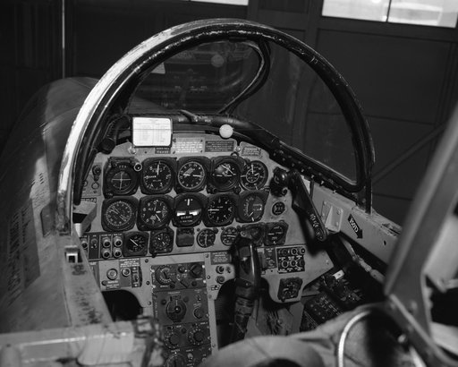 T-33 #351 Cockpit control panel