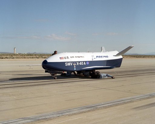 X-40A on runway after Free Flight #2A