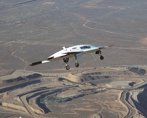 The second X-45A Unmanned Combat Air Vehicle (UCAV) technology demonstrator aircraft during its maiden flight. The flight marks another milestone for the UCAV program, and verified the aircraft's flight control software