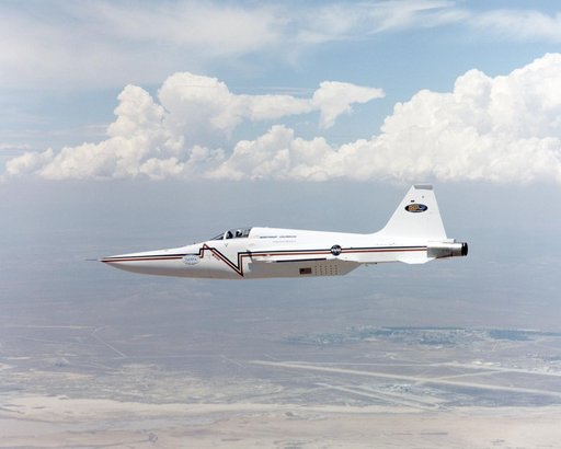 Northrop-Grumman Corporation's modified U.S. Navy F-5E Shaped Sonic Boom Demonstration (SSBD) aircraft