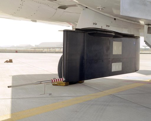 A post-flight inspection of the panels on the F-15B's flight test fixture shows five divots of TPS foam were successfully ejected during the LIFT experiment.