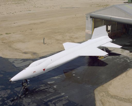 X-15A-2 is rolled out of the paint shop after having the full scale ablative applied