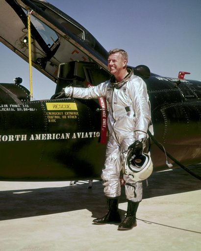 Joseph A. Walker after X-15 flight #2-14-28