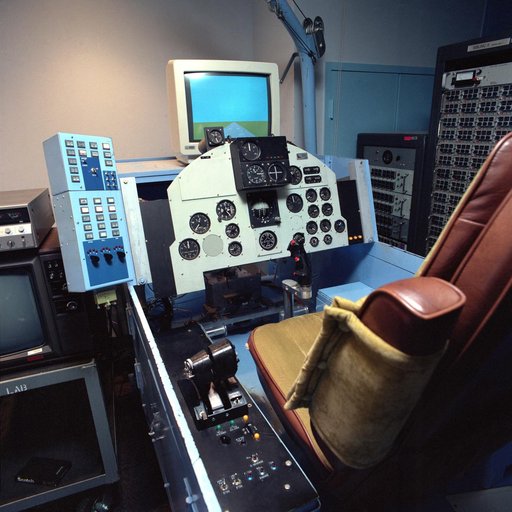 F-15 PCA (Propulsion Controlled Aircraft) simulation cockpit