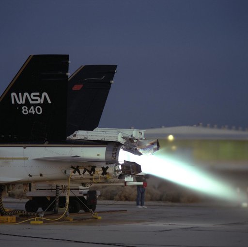 F/A-18 Performs Thrust Vectoring Test