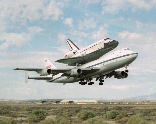 STS-64 and 747-SCA Ferry Flight Takeoff