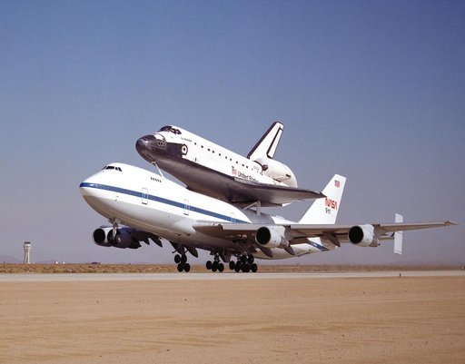 STS-68 747 SCA Ferry Flight Takeoff for Delivery to Kennedy Space Center, Florida