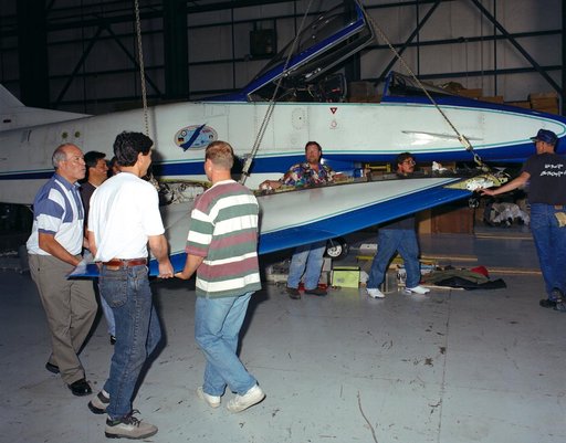 X-31 wing removal