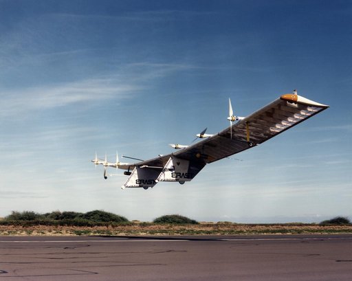 Pathfinder over runway in Hawaii