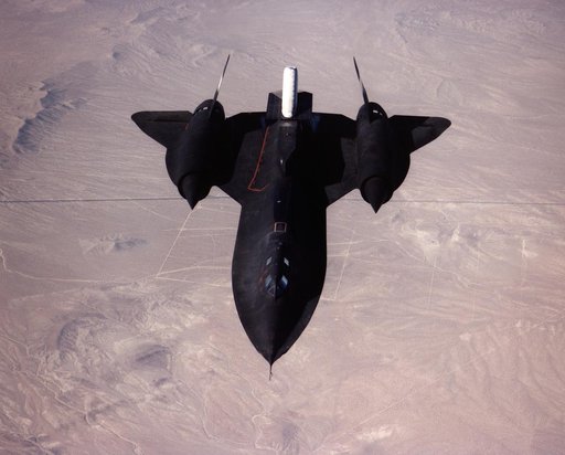 Linear Aerospike SR-71 Experiment (LASRE) first flight view from above