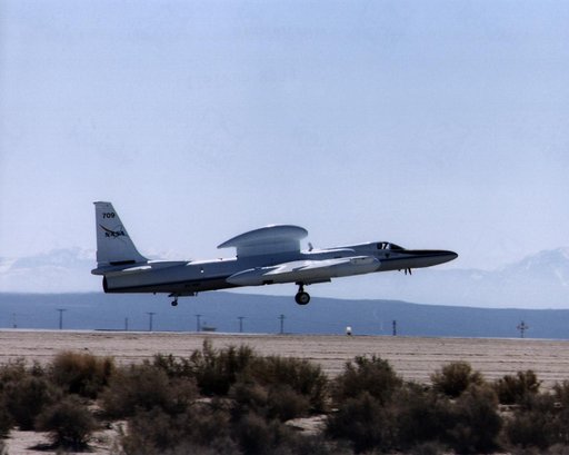 Lockheed ER-2 #709 high altitude research aircraft during take off