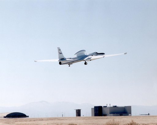 Lockheed ER-2 #709 high altitude research aircraft during take off