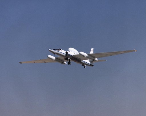 Lockheed ER-2 #709 high altitude research aircraft during take off