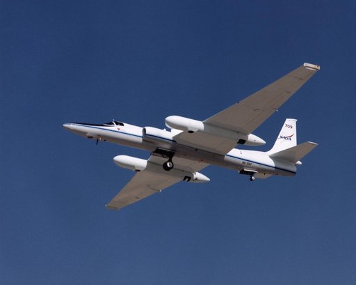 Lockheed ER-2 #709 high altitude research aircraft during take off