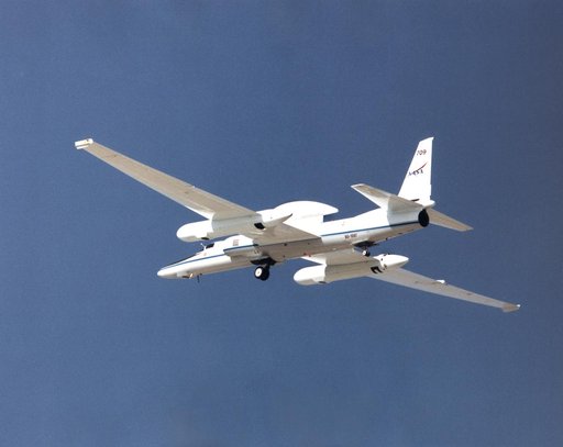 Lockheed ER-2 #709 high altitude research aircraft in flight