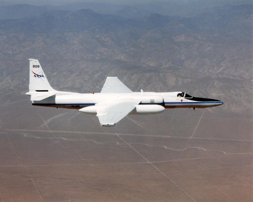 Lockheed ER-2C #809 high altitude research aircraft in flight