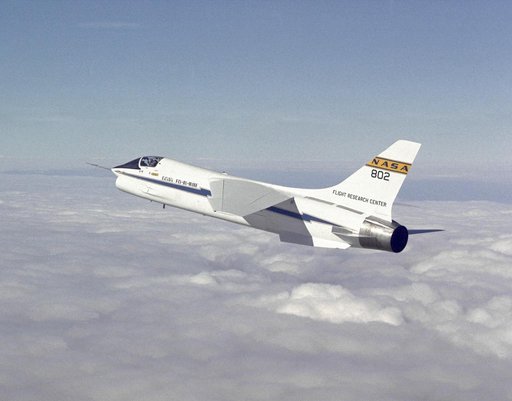 F-8 DFBW in flight