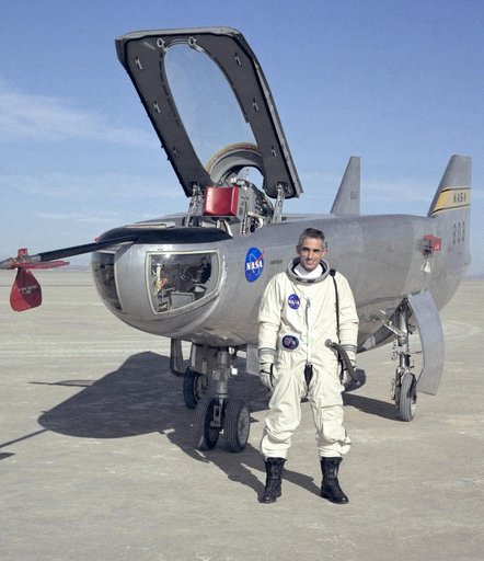 M2-F3 with test pilot John A. Manke