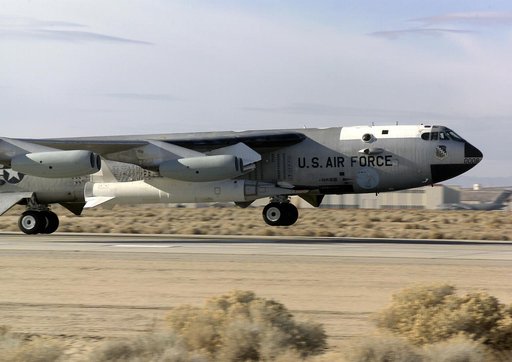 Hitching a ride on NASA's B-52 mother ship, the X-43A scramjet performed a captive carry evaluation flight from Edwards Air Force Base, California, January 26, 2004