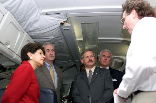 VIP tour of NASA DFRC's DC-8 during the AirSAR 2004 Mesoamerica campaign