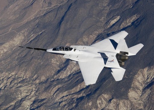 NASA F-15B #836 in flight with Quiet Spike attached