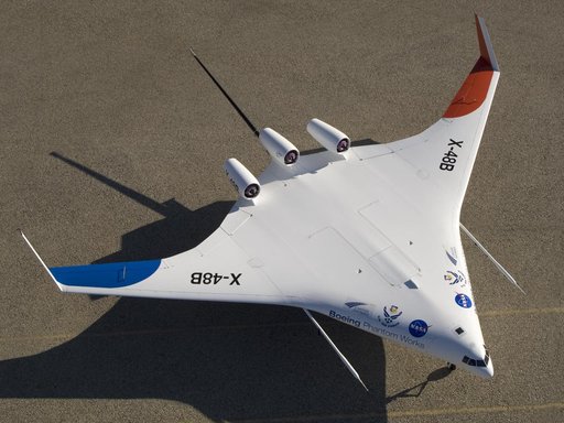 X-48B Shows Off its Spin Parachute Tail Stinger
