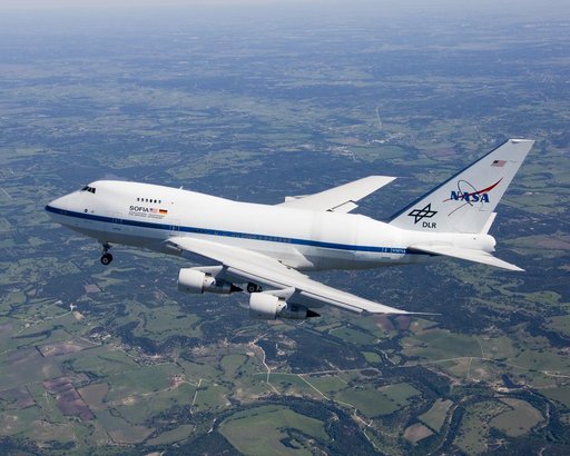 This inflight photo was taken during the first flight of the NASA and German Aerospace Center SOFIA airborne infrared observatory 747SP on April 26, 2007