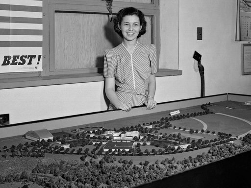 Model of the NACA's Aircraft Engine Research Laboratory during its Construction