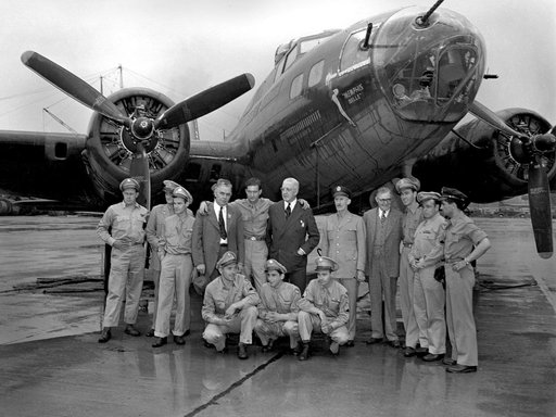 Memphis Belle and Crew Visit the Aircraft Engine Research Laboratory