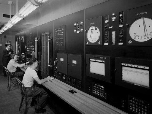 Altitude Wind Tunnel Control Room at the Aircraft Engine Research Laboratory