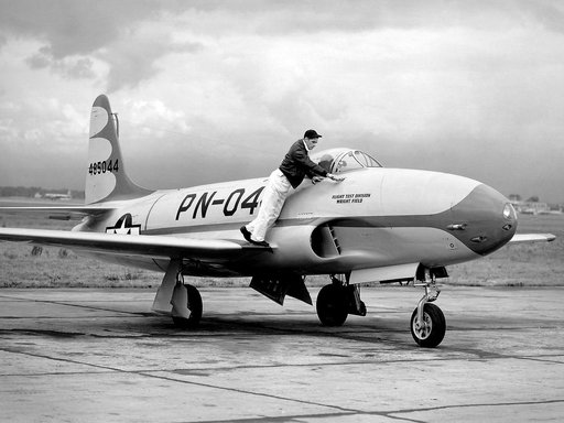 Lockheed P-80 Shooting Star at the National Air Races in Cleveland, Ohio