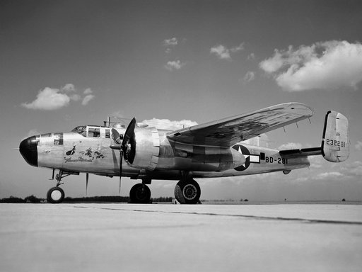 Specially-Equipped Martin XB-25E Icing Research Aircraft